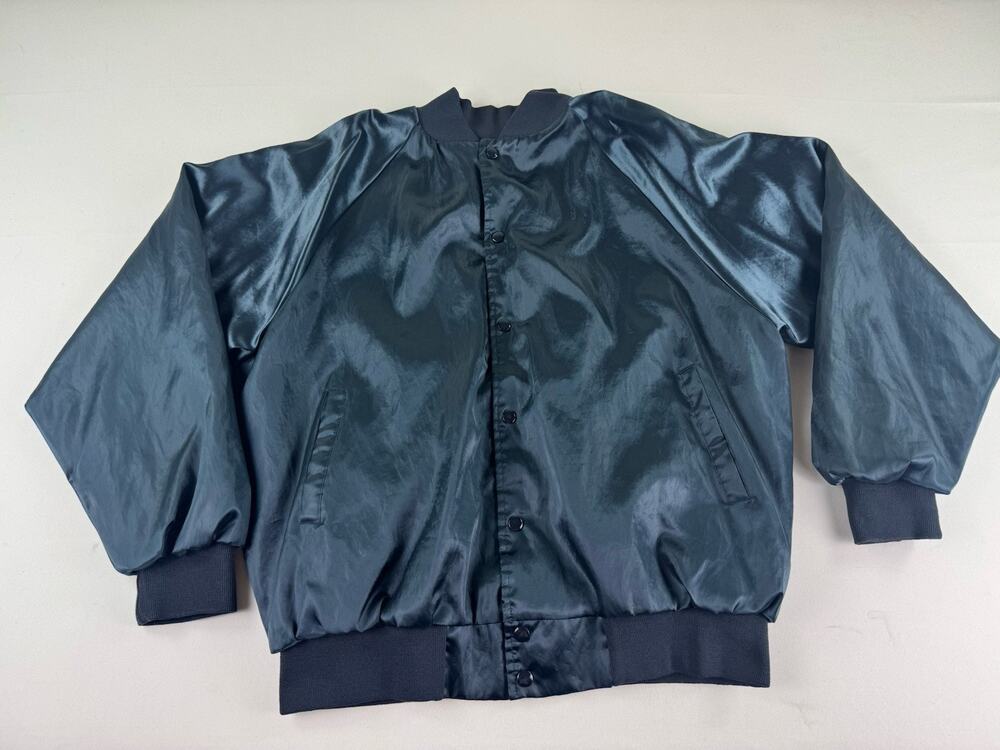 Vintage Auburn Sportswear Satin Bomber Jacket – Made in USA – XL – Texas / 1994
